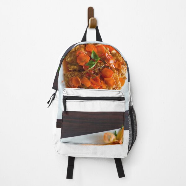 Item preview, Fried Food Brown Orange Soup Ceramic Plate designed and sold by MonArtisteSam.