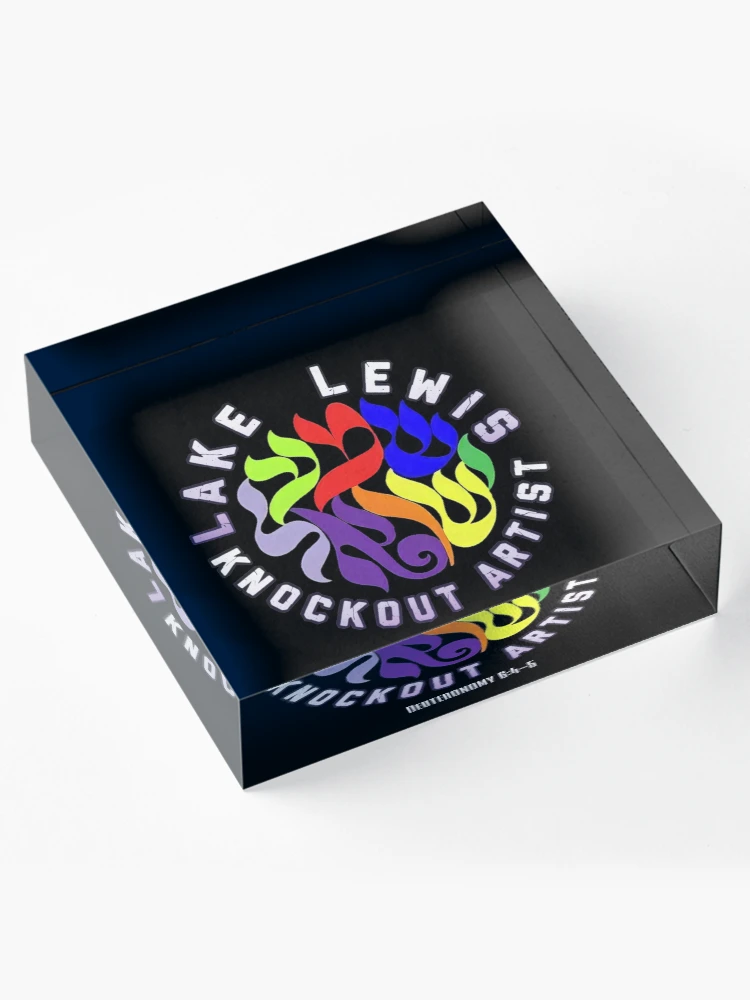 Thumbnail 4 von 5, Acrylblock, Lake Lewis "Knockout Artist"-Merchandise designt und verkauft von Tennessee Backyard Wrestling.