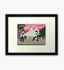 characters video game Framed Print