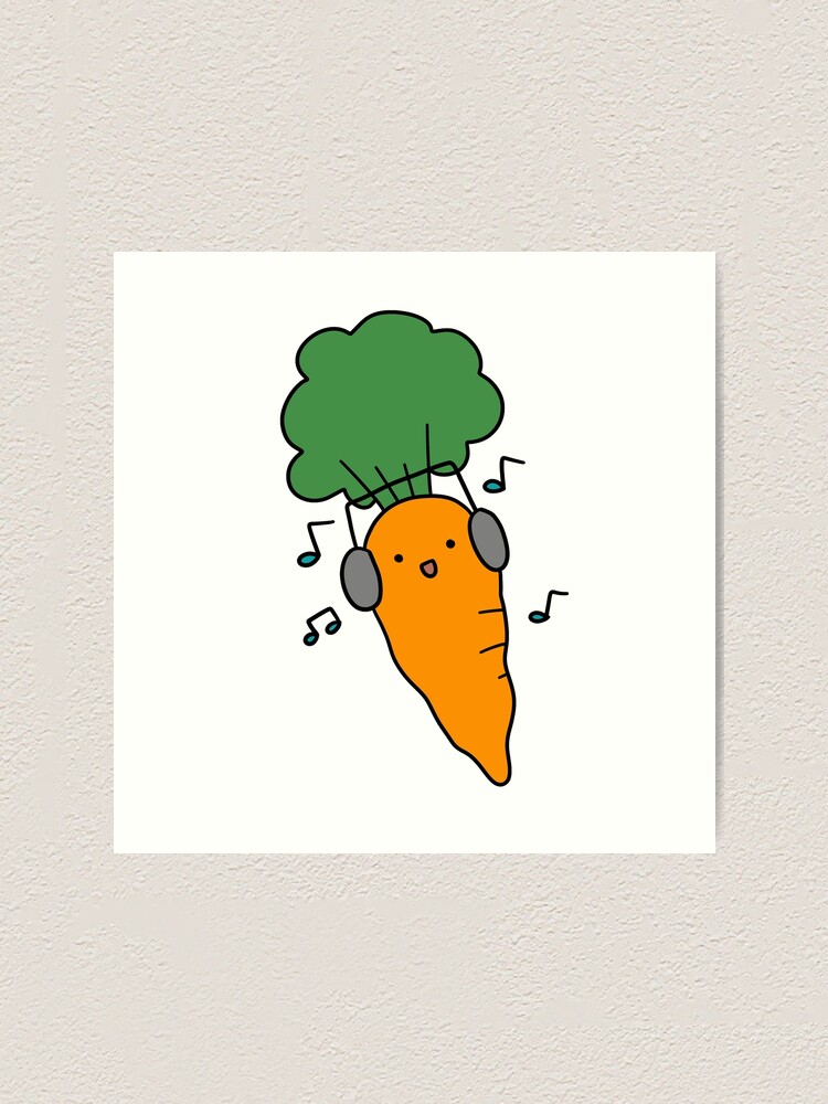 Carrot with Headphones