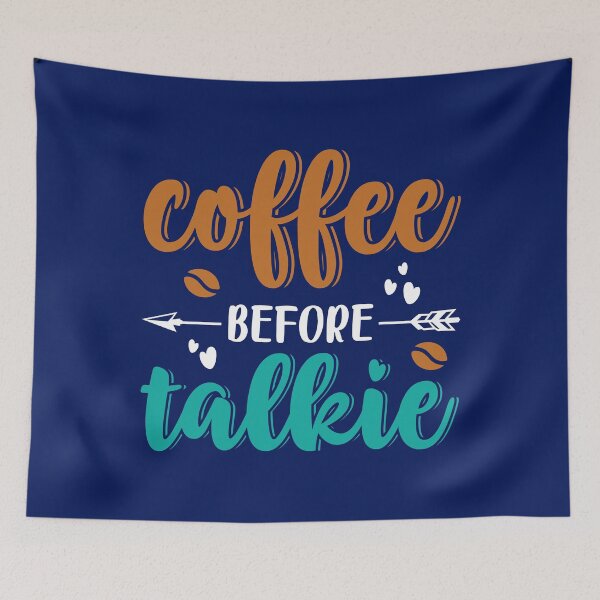 Item preview, Coffee Before Talkie  designed and sold by TrenddyArts.