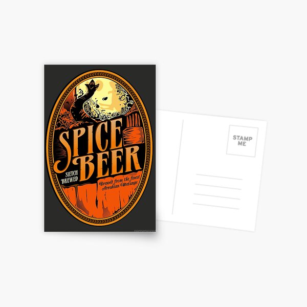 Spice Beer Label Postcard