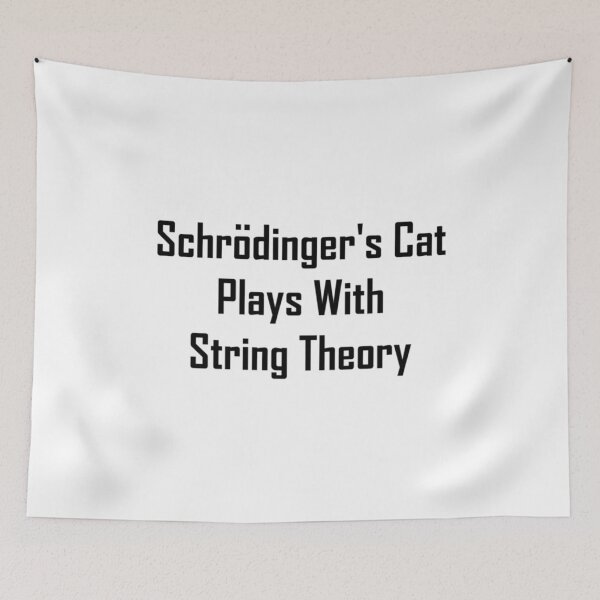 Item preview, Schrodingers Cat Plays With String Theory designed and sold by NgocTuong.