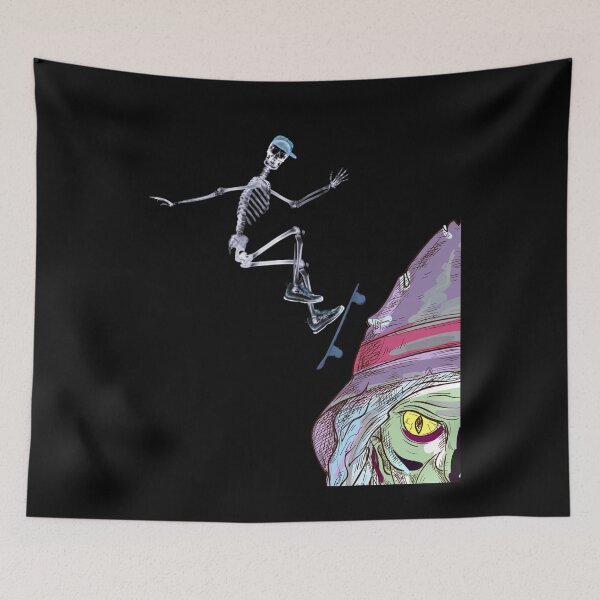 Item preview, Skateboarding Skeletons Skeleton Skater Halloween Skate on WItch  Gift Idea designed and sold by DKA-2ndBoy.