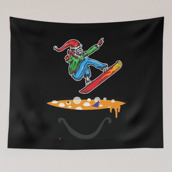 Item preview, Snow Skateboarding Skeletons Skeleton Skater Halloween Skate Flying Beyond Witch Cauldron Gift Idea designed and sold by DKA-2ndBoy.