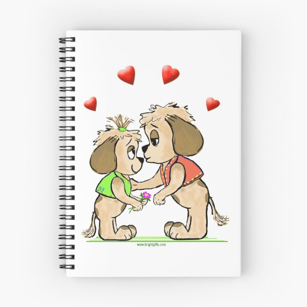 Item preview, Puppy Love - Cute Cartoon Dogs Kissing designed and sold by Glenys Grob.