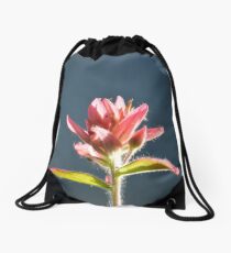 fusia alpine paint brush #1 Drawstring Bag