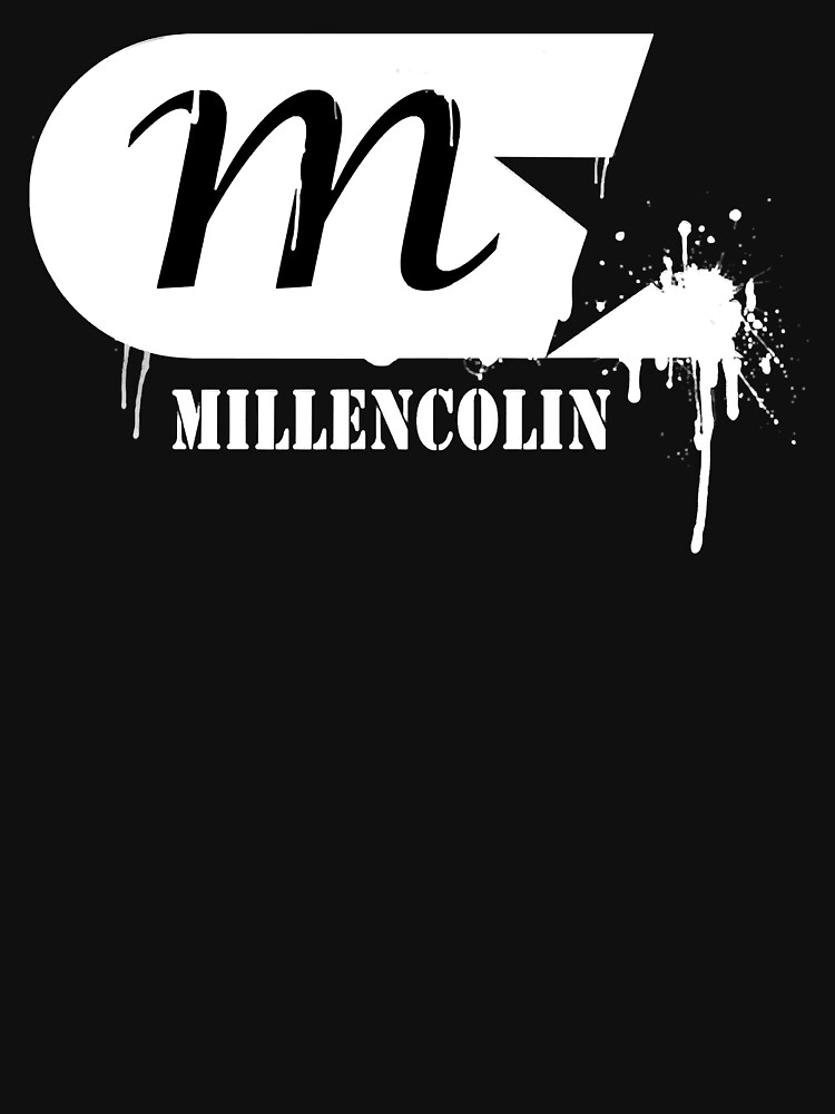 Discover Millencolin - Sweedish punk rock band, street style bleeding stencil logo. White print. Essential T-Shirts
