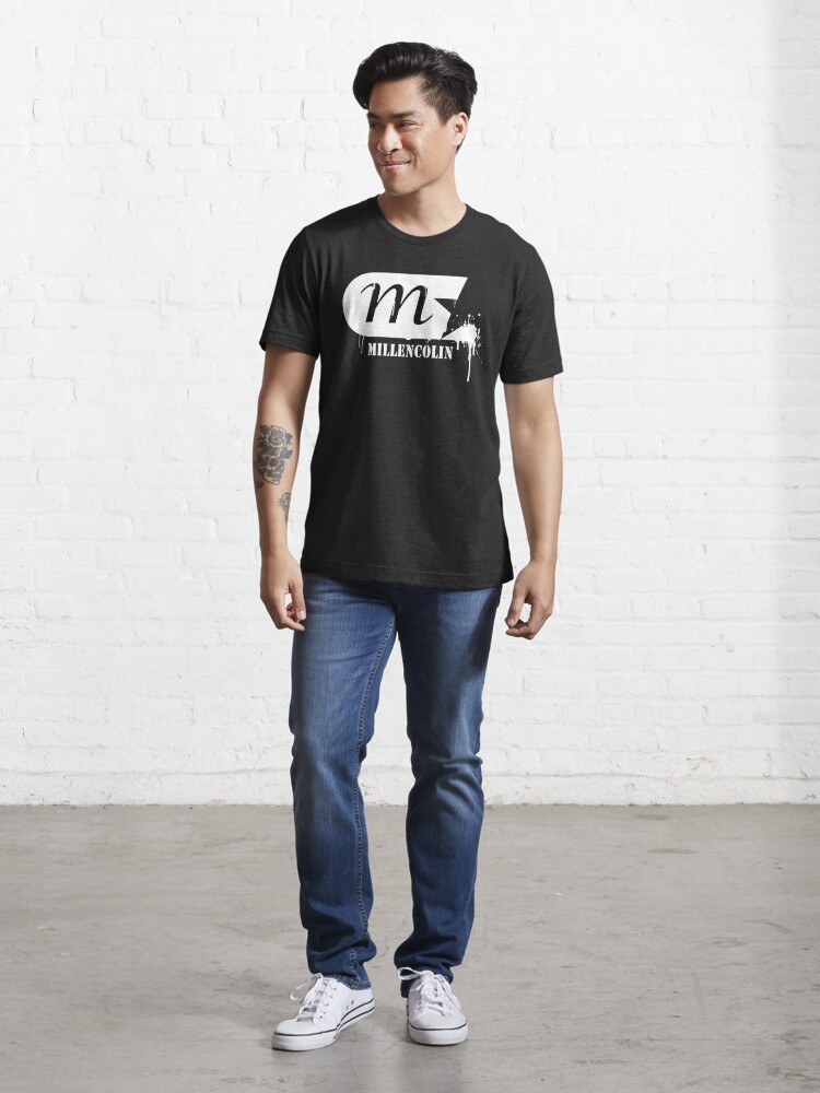 Discover Millencolin - Sweedish punk rock band, street style bleeding stencil logo. White print. Essential T-Shirts