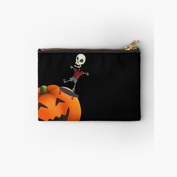 Item preview, Skateboarding Skeletons Skeleton Skater Halloween Skate Sliding on Pumpkin Head Gift Idea designed and sold by DKA-2ndBoy.
