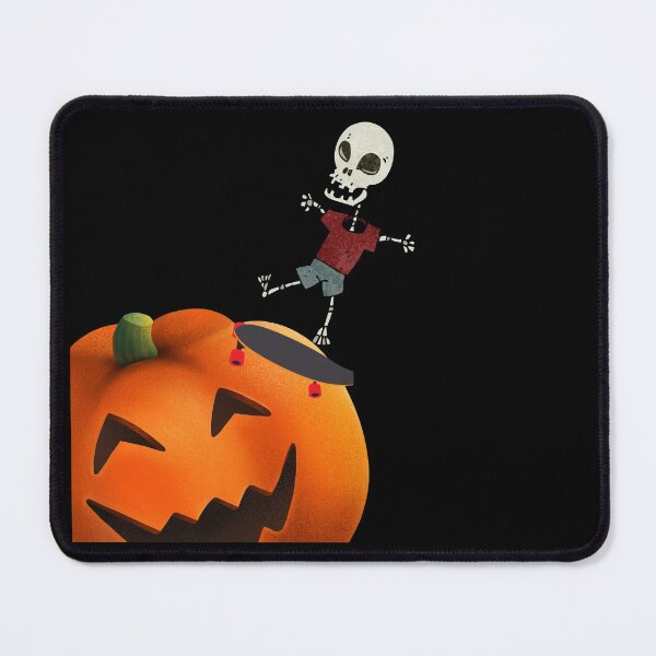Item preview, Skateboarding Skeletons Skeleton Skater Halloween Skate Sliding on Pumpkin Head Gift Idea designed and sold by DKA-2ndBoy.