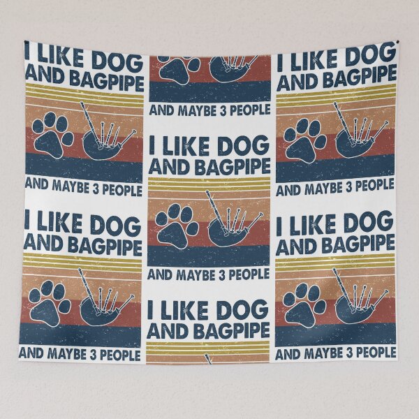 Item preview, I like Dog and Bagpipe and maybe 3 people designed and sold by NgocLanDesign.