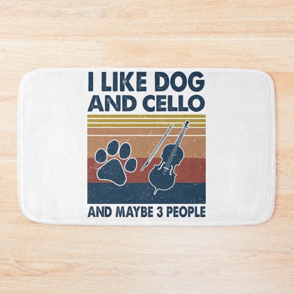 Item preview, I like Dog and Cello and maybe 3 people designed and sold by NgocLanDesign.