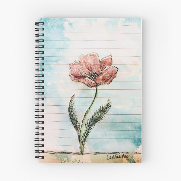 Item preview, Simplify Flower in Pink with Lines. designed and sold by LadenaRae.