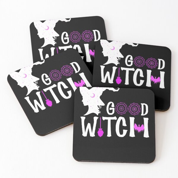 Item preview, Good Witch Funny Halloween bat, brown and spider web tee designed and sold by Hanlar.