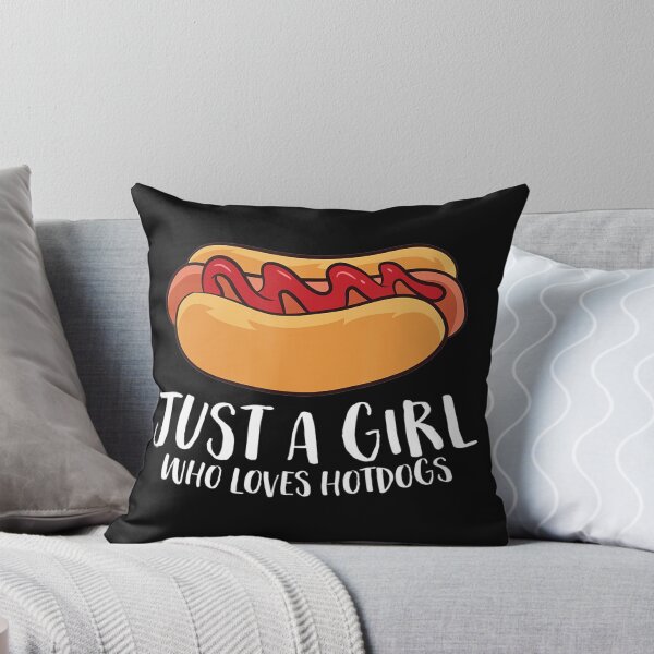 Item preview, Just A Girl Who Loves Hotdogs Funny Hot Dog Girl  designed and sold by ElesaFox.