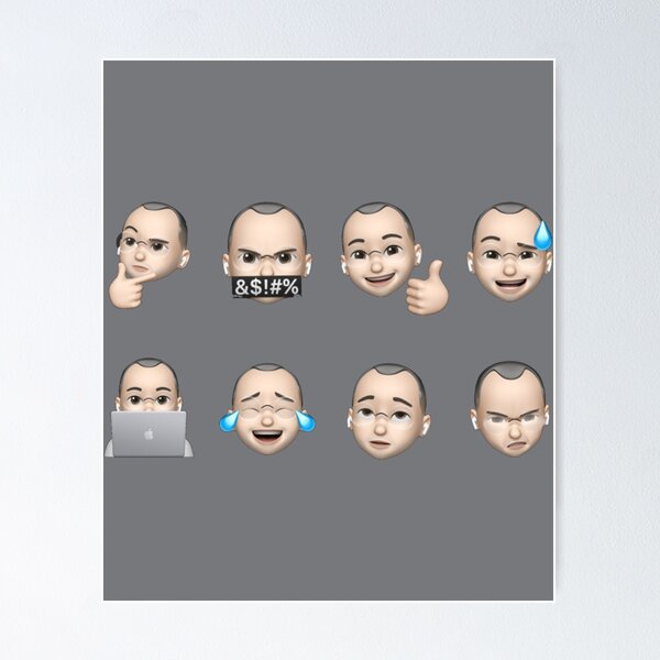 Item preview, Steve Jobs Memojis   designed and sold by jonagoldmarket.