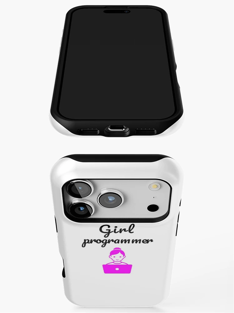 Thumbnail 3 of 4, iPhone Case, Girl Programmer, Devgirl, Source Code, Software Engineer, Computer Science, Web, WWW, Programming Humor, HTML designed and sold by Max-Wear.