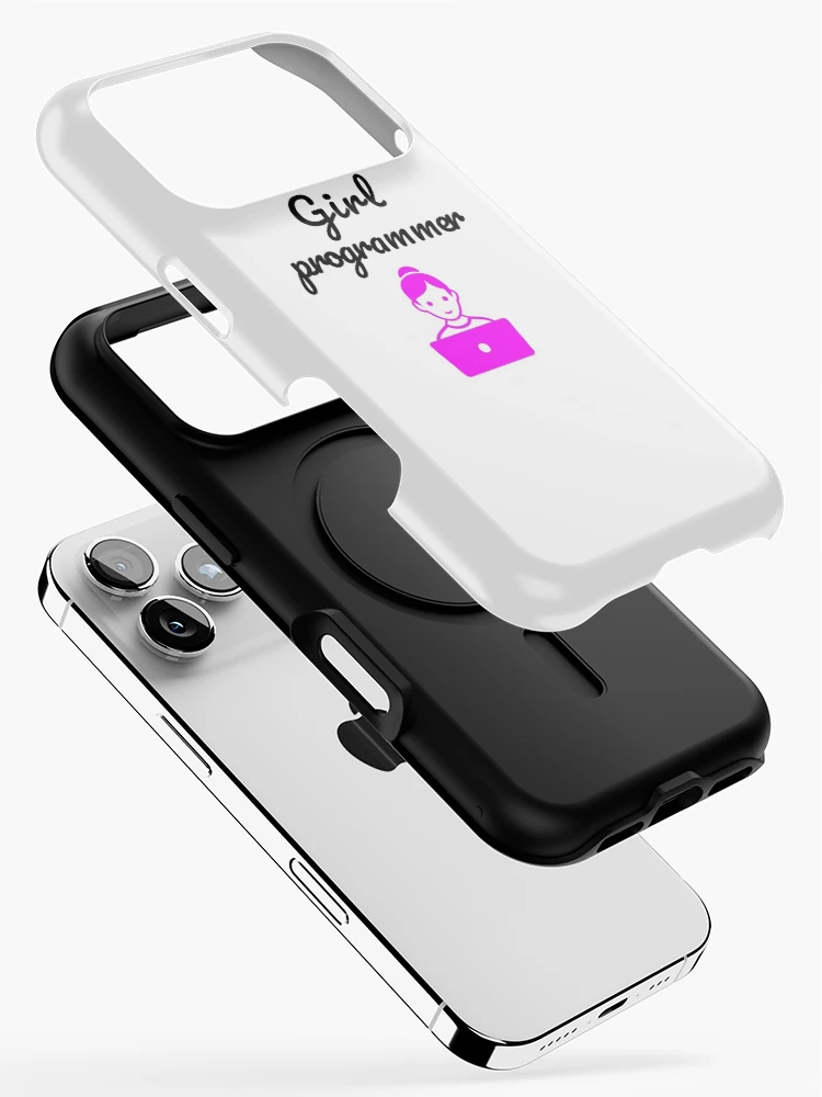 Thumbnail 2 of 4, iPhone Case, Girl Programmer, Devgirl, Source Code, Software Engineer, Computer Science, Web, WWW, Programming Humor, HTML designed and sold by Max-Wear.