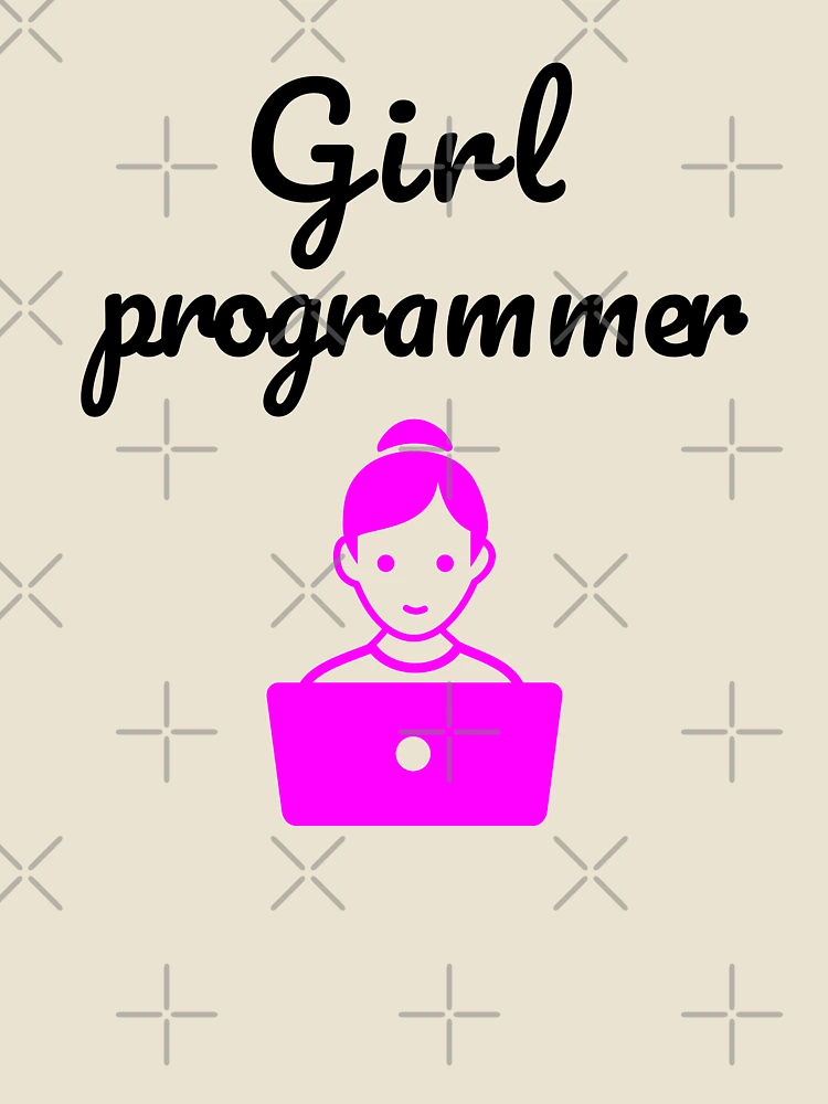 Thumbnail 4 of 4, Relaxed T-Shirt, Girl Programmer, Devgirl, Source Code, Software Engineer, Computer Science, Web, WWW, Programming Humor, HTML designed and sold by Max-Wear.
