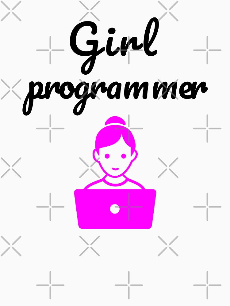 Thumbnail 7 of 7, Classic T-Shirt, Girl Programmer, Devgirl, Source Code, Software Engineer, Computer Science, Web, WWW, Programming Humor, HTML designed and sold by Max-Wear.