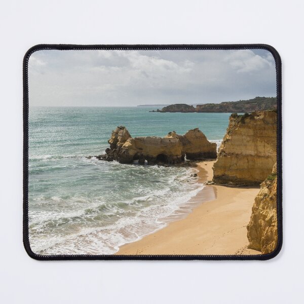 Item preview, Sun and Clouds and Rough Landforms at a Beach in Algarve Portugal designed and sold by Georgia Mizuleva.