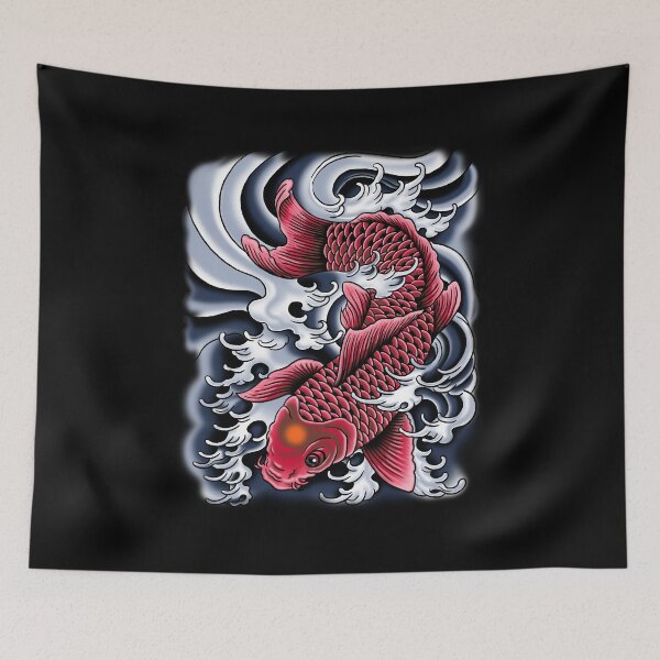 Item preview, Tattoo Koi Red designed and sold by HexOne.