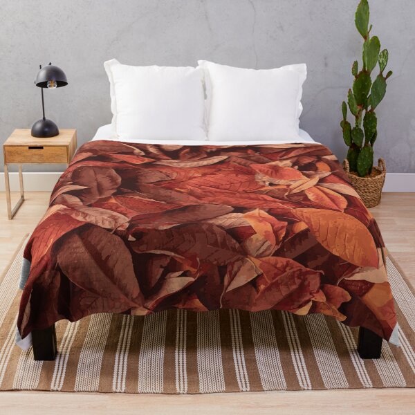 Item preview, Welcome Fall - Fallen leaves, burnt orange autumn pattern for fall lovers designed and sold by HStudioPrints.