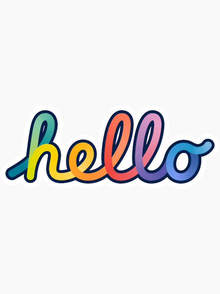 WWDC 2021 Hello Sticker for Sale by jonagoldmarket Redbubble