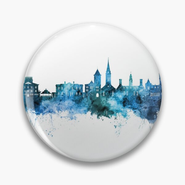 Item preview, New Bern North Carolina Skyline designed and sold by ArtPrints.