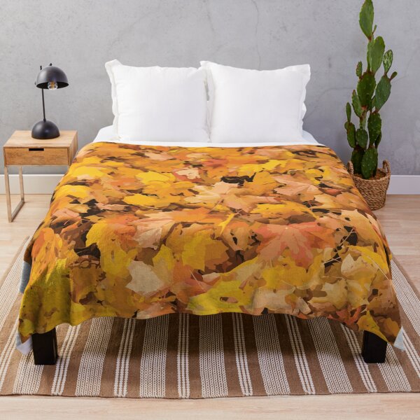 Item preview, Welcome Fall - Fallen leaves, burnt orange autumn pattern for fall lovers designed and sold by HStudioPrints.