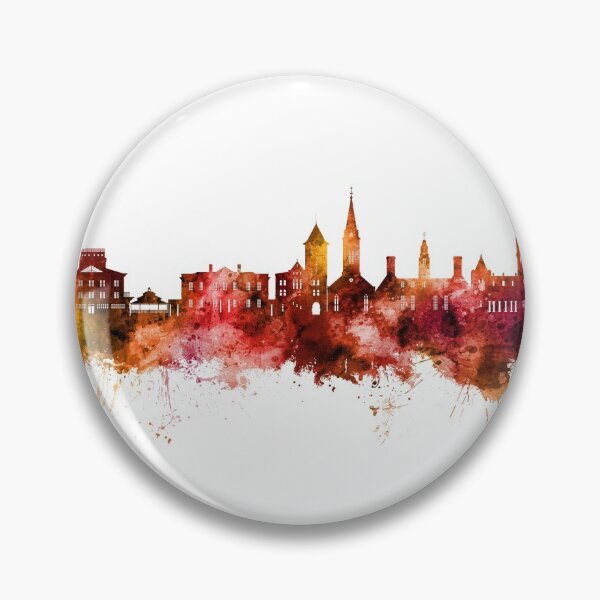 Item preview, New Bern North Carolina Skyline designed and sold by ArtPrints.