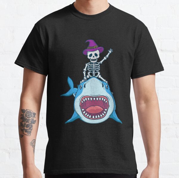 Skele-tuna - Halloween Fishing Skeleton For Men Women Funny V-Neck T-Shirt  : : Fashion