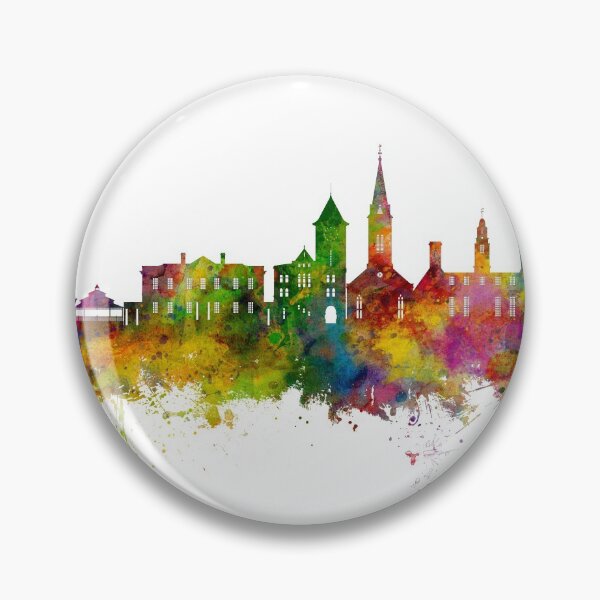 Item preview, New Bern North Carolina Skyline designed and sold by ArtPrints.