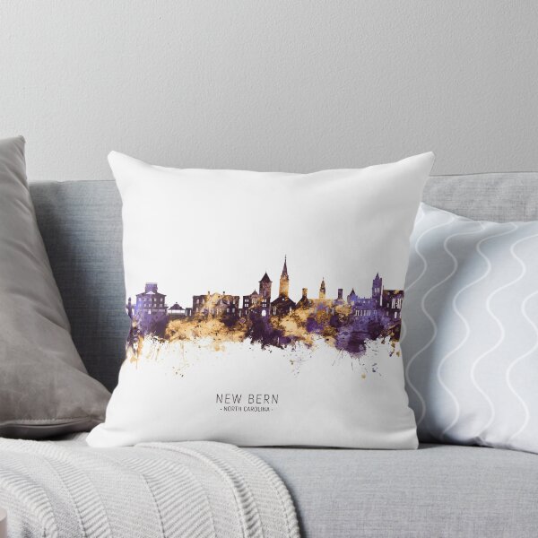 Item preview, New Bern North Carolina Skyline designed and sold by ArtPrints.