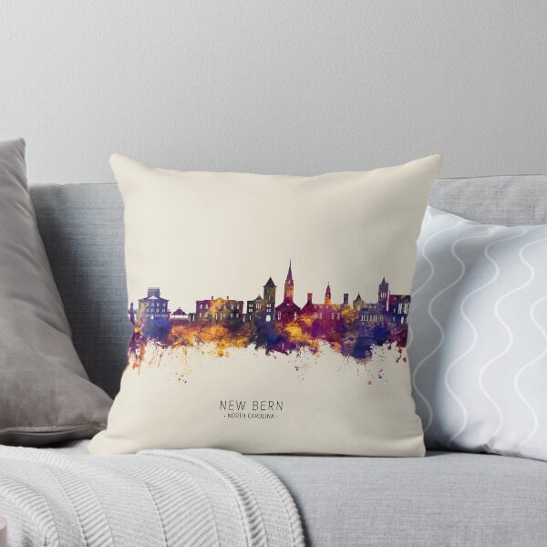 Item preview, New Bern North Carolina Skyline designed and sold by ArtPrints.