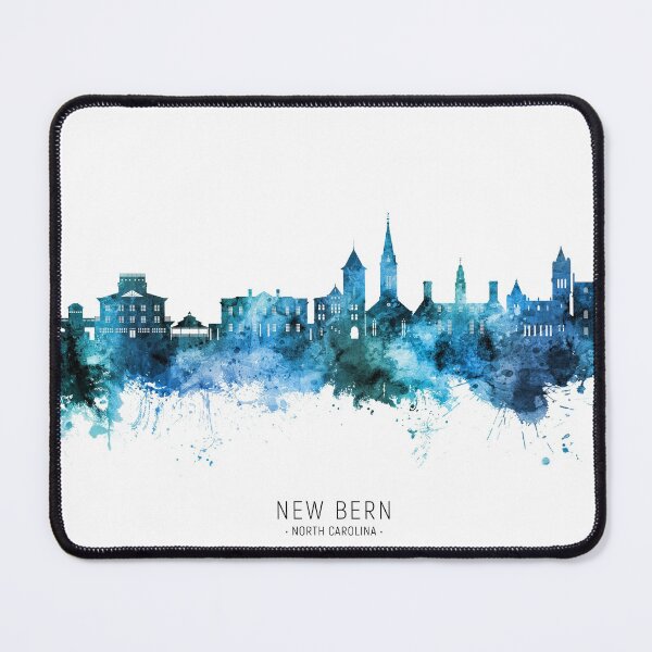 Item preview, New Bern North Carolina Skyline designed and sold by ArtPrints.