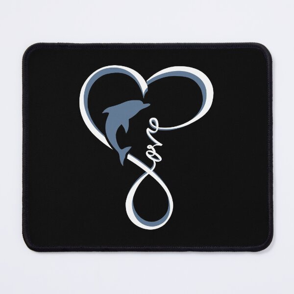 Item preview, Love Dolphin Heart designed and sold by thanhmaidesign.