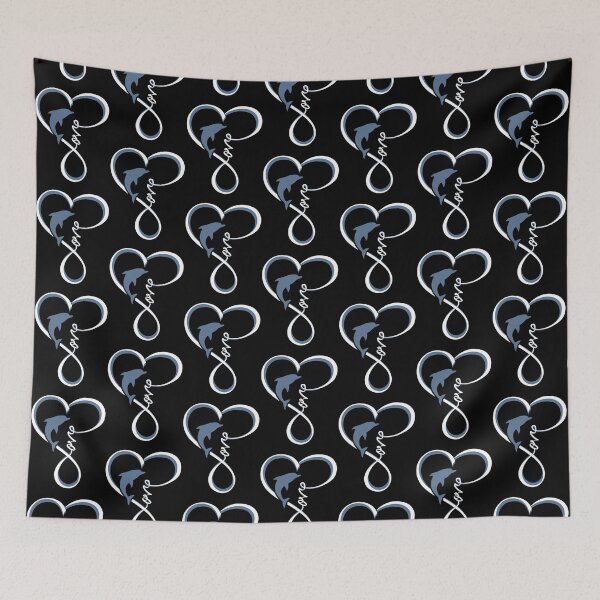 Item preview, Love Dolphin Heart designed and sold by thanhmaidesign.