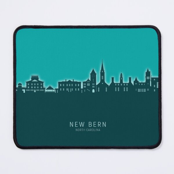 Item preview, New Bern North Carolina Skyline designed and sold by ArtPrints.