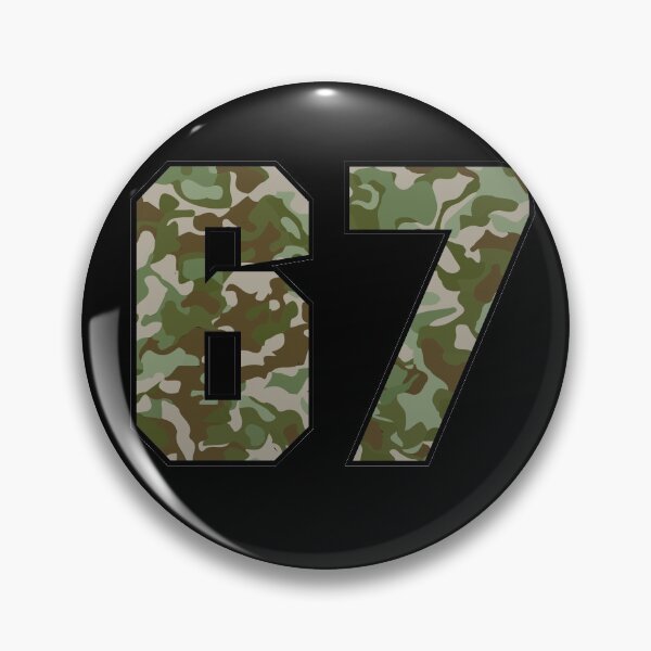 Item preview, Army Camo Number Sixty-seven Veteran Lucky Number 67 designed and sold by Urosek.
