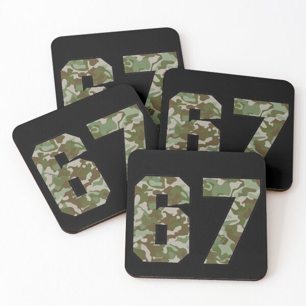 Item preview, Army Camo Number Sixty-seven Veteran Lucky Number 67 designed and sold by Urosek.