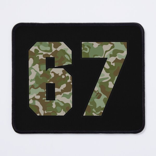 Item preview, Army Camo Number Sixty-seven Veteran Lucky Number 67 designed and sold by Urosek.