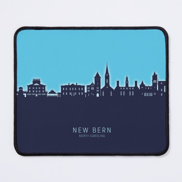 Item preview, New Bern North Carolina Skyline designed and sold by ArtPrints.