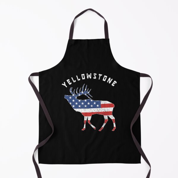 Item preview, Yellowstone National Park American Flag Deer designed and sold by angelata.