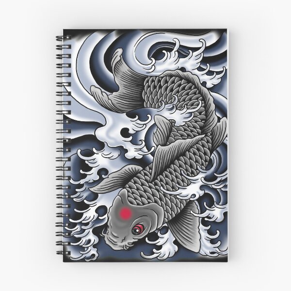 Item preview, Tatuaje Koi Gris designed and sold by HexOne.