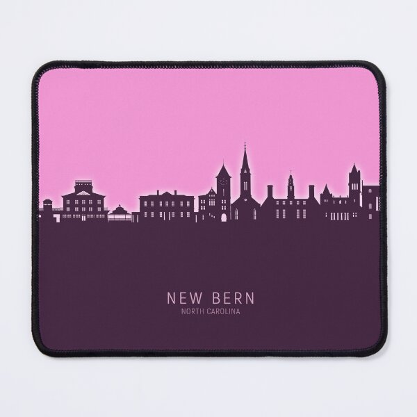 Item preview, New Bern North Carolina Skyline designed and sold by ArtPrints.