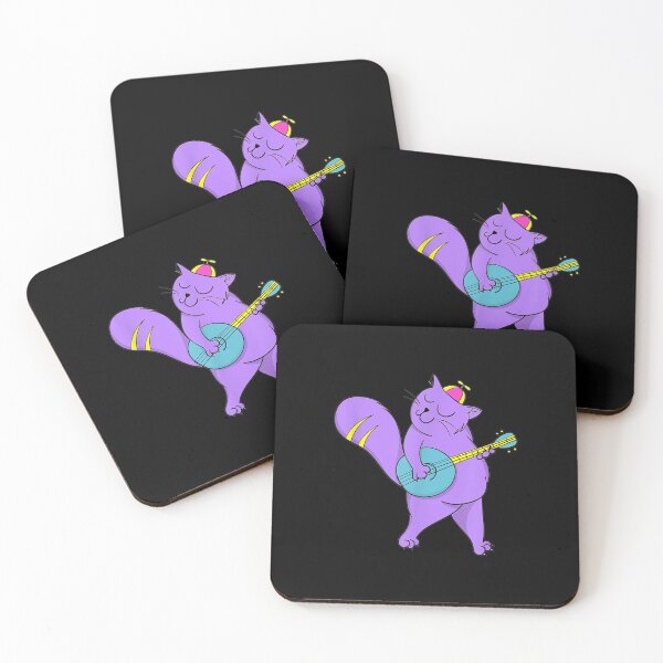 Item preview, Purple Cat Playing Guitar Cool Musician Guitarist designed and sold by angelata.