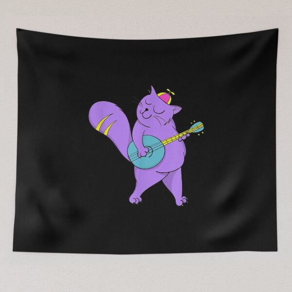 Item preview, Purple Cat Playing Guitar Cool Musician Guitarist designed and sold by angelata.
