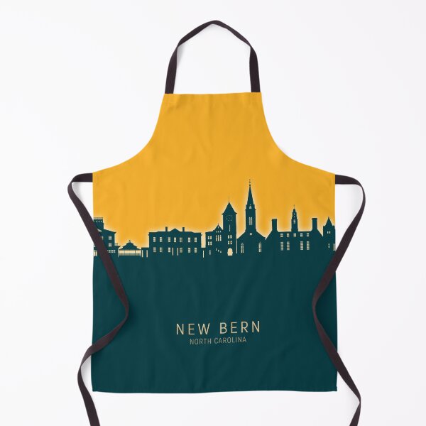 Aperçu de l'œuvre New Bern North Carolina Skyline créée et vendue par ArtPrints.